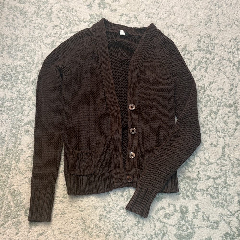 J Crew Brown Women's Cardigan Sweater